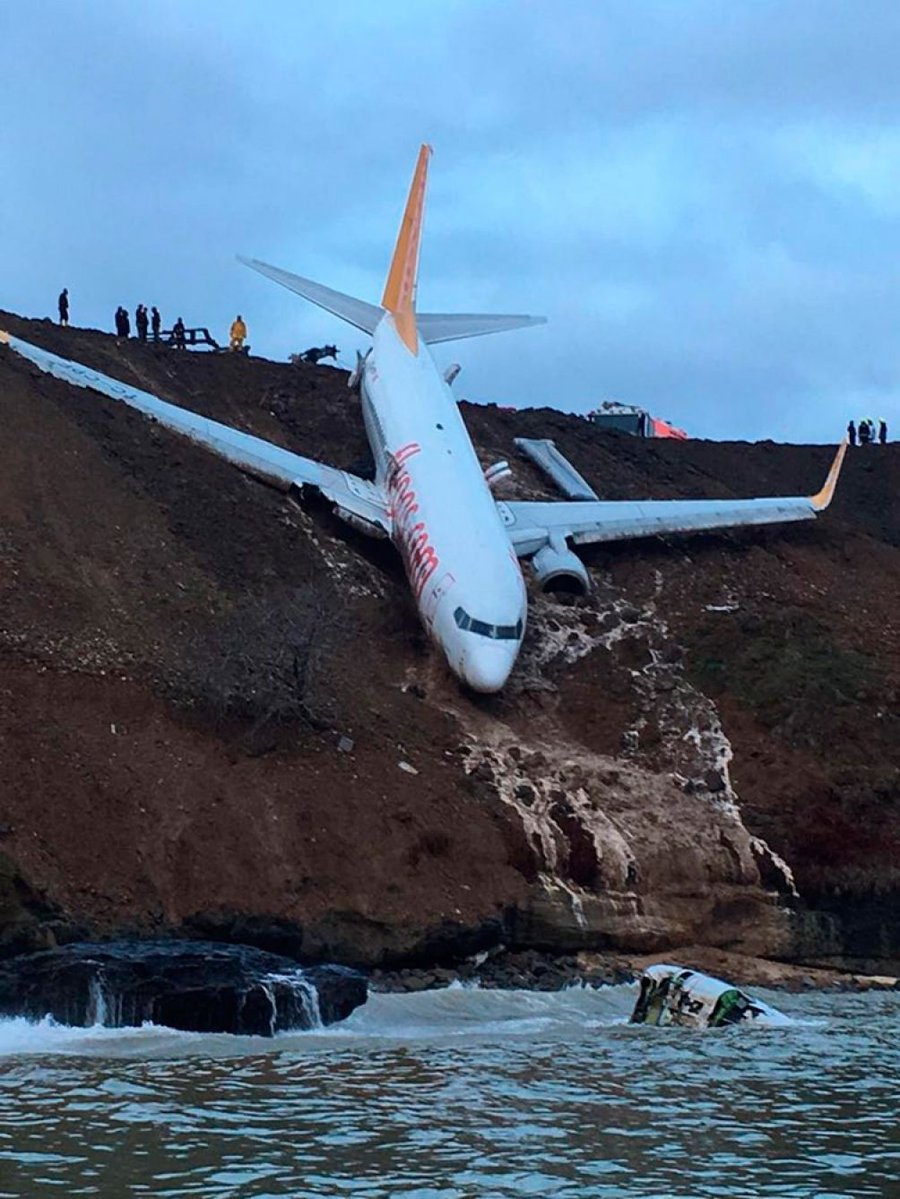 avión se sale de pista